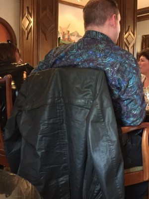 This guy went out to dinner in the '80's with his paisley shirt