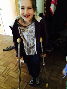 You seem suspiciously too happy about having crutches